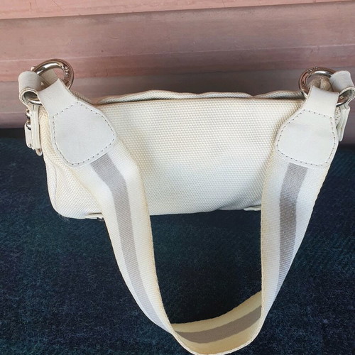 Bally mini shoulder bag used, white, missing clasp