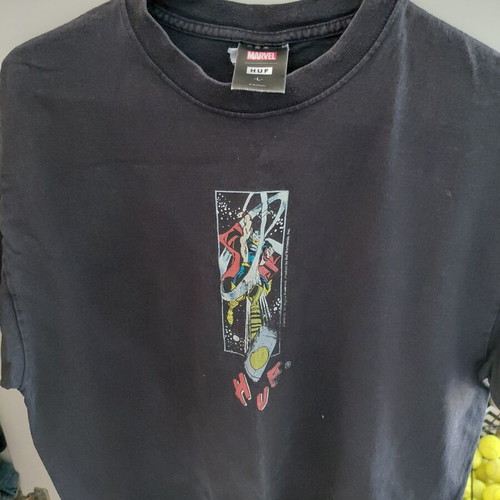 Marvel HUF T-shirt like new, black, size L
