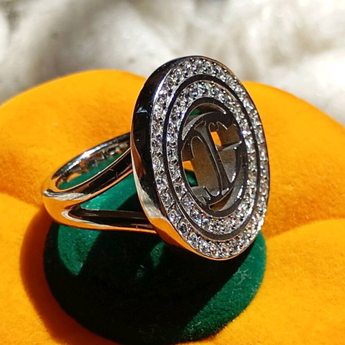 Just Cavalli women's ring used with zircon crystals silver