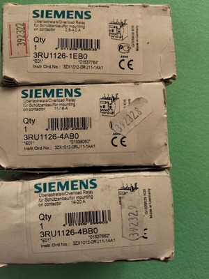 Siemens overload relays new, pack of 8 in original packaging