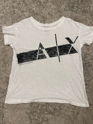 Armani Exchange women's T-shirt used, size S, black and white