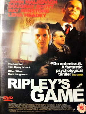 Ripley's Game DVD used thriller movie with John Malkovich no subtitles