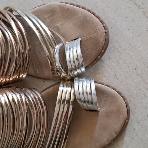 Sandals used size 39 beige, suitable also for 38