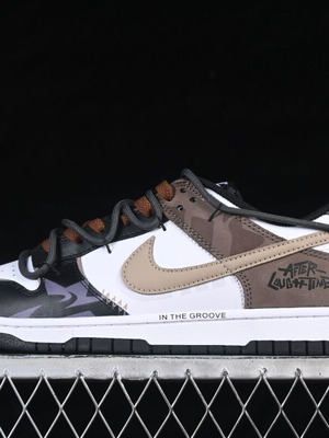 Nike Dunk Low Custom new brown beige sneakers handmade