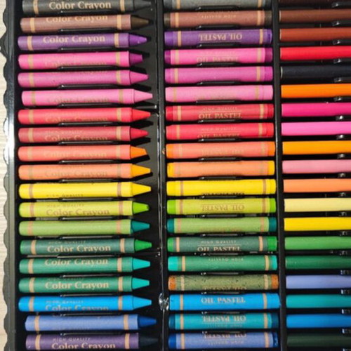 Oil pastel and colored pencil set new