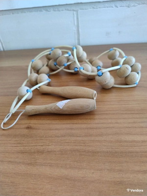 Wooden massage roller tool for relief