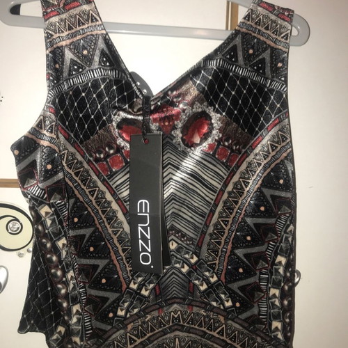 Enzzo velvet top new, multicolor, size S