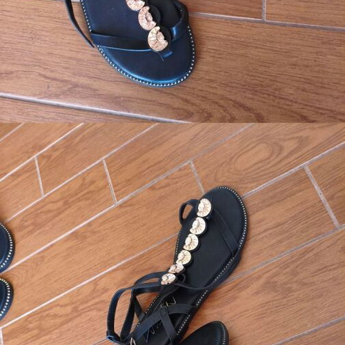 Envie Shoes Black Sandals Size 37 New