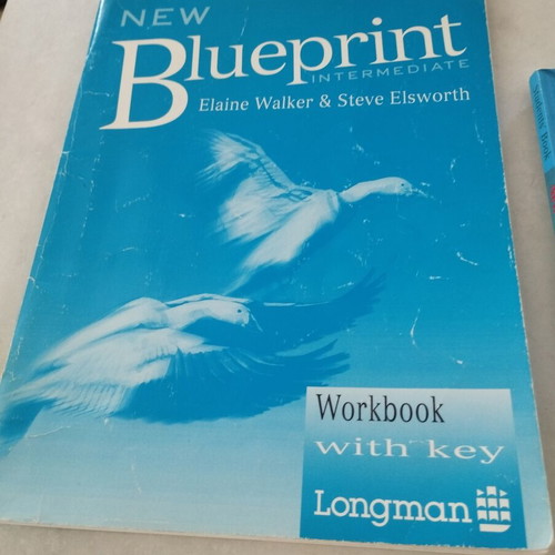 New Blueprint Intermediate book set used, Student's Teacher's Workbook