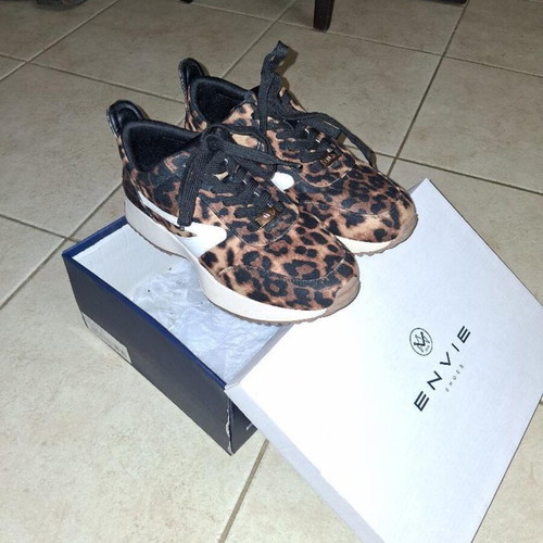 Mairiboo for Envie Leopard Sneakers like new, size 38, black and brown