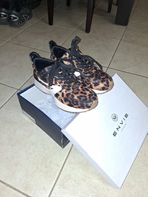 Mairiboo for Envie Leopard Sneakers like new, size 38, black and brown
