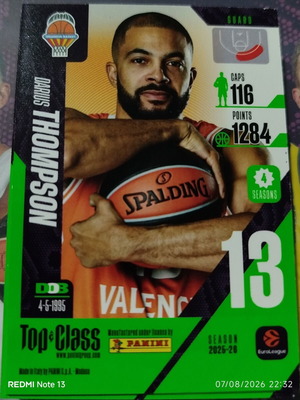 Panini Top Class sticker used