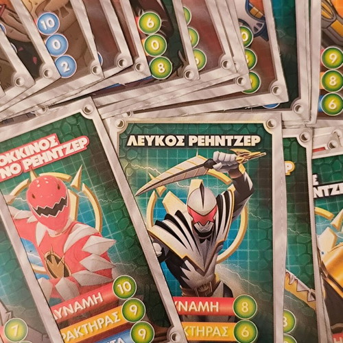 Power Rangers collectible kids cards used, pack of 33