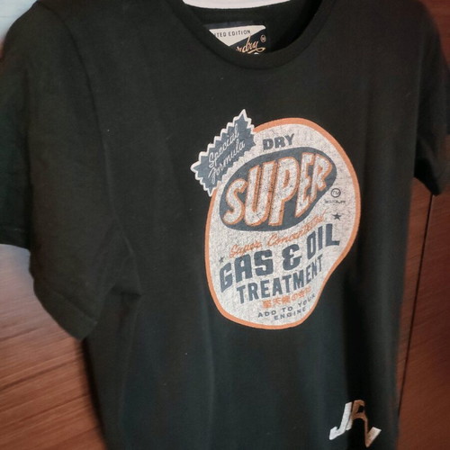 Superdry black T-shirt size Large like new