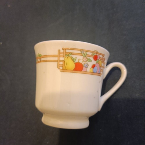 Greek coffee cups used, set of 4 with saucers