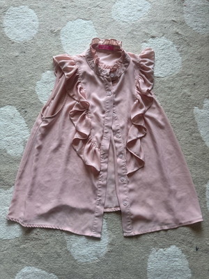 Pink Woman blouse pink used, size S