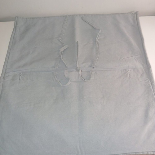Cushion covers set of 2 like new, gray cotton 46x43 cm