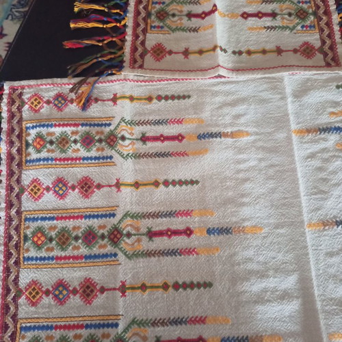 Embroidery set of three pieces new with counted stitch