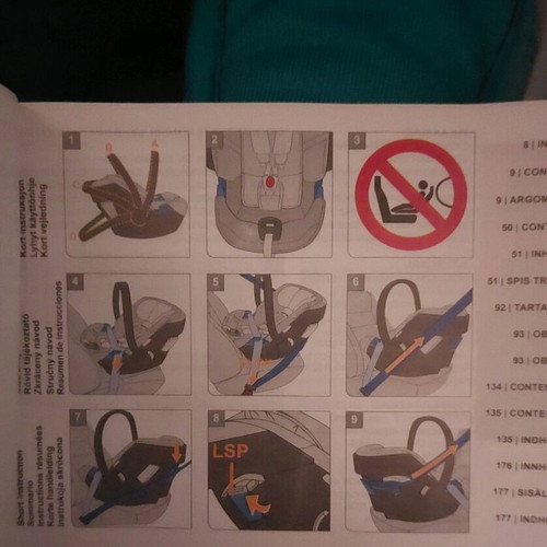 Cybex Gold ATON 5 infant car seat blue-turquoise like new