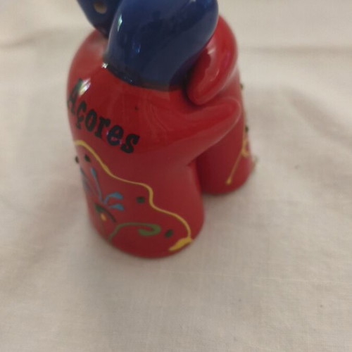 Vintage Amigos ceramic salt and pepper set new, hand-painted folk art