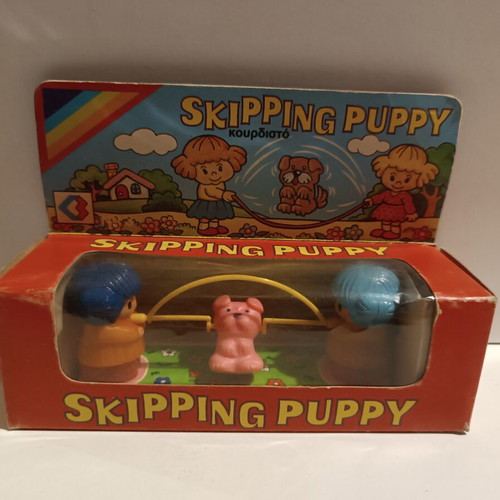 Vasileiadis Skipping Puppy wind-up toy new