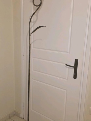 Handmade floor lamp with blown glass like new