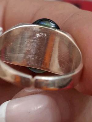 Silver ring used with adjustable width