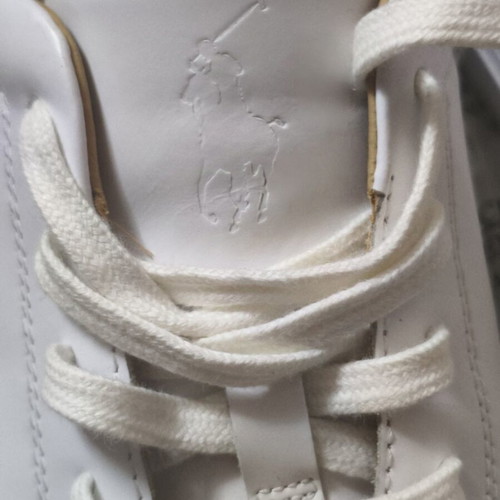 Polo Ralph Lauren Jermain II leather sneakers, white with black detail