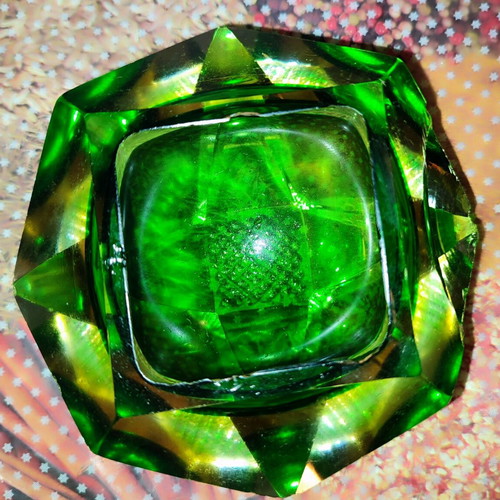 Mourano Somerso diamond shape ashtray 1970 like new