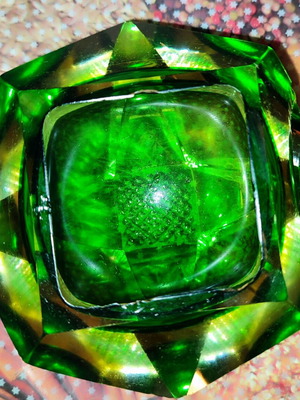 Mourano Somerso diamond shape ashtray 1970 like new