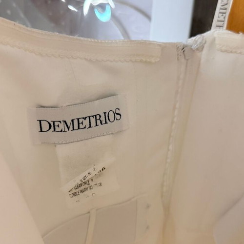 Wedding dress and bolero by Demitrios like new, size 10, ivory satin