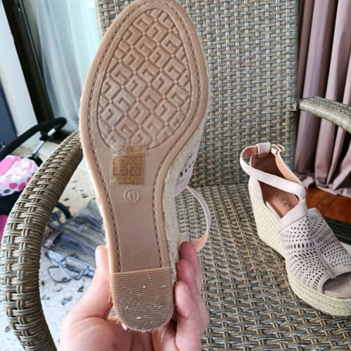 Platform shoes new beige size 41
