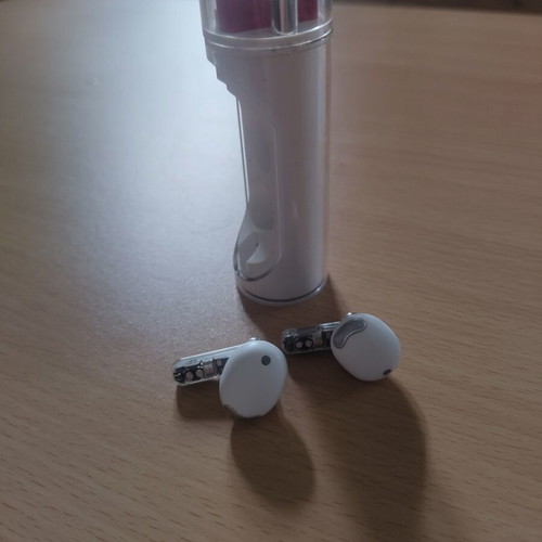 Nothing Ear (stick) Bluetooth earbuds used