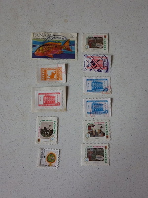 Panama stamps used, collection from 70s-80s, 11 pcs