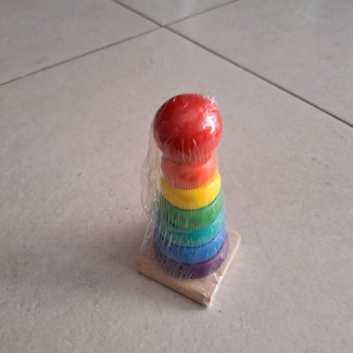 Wooden toy set 5 in 1 new for learning colors and shapes