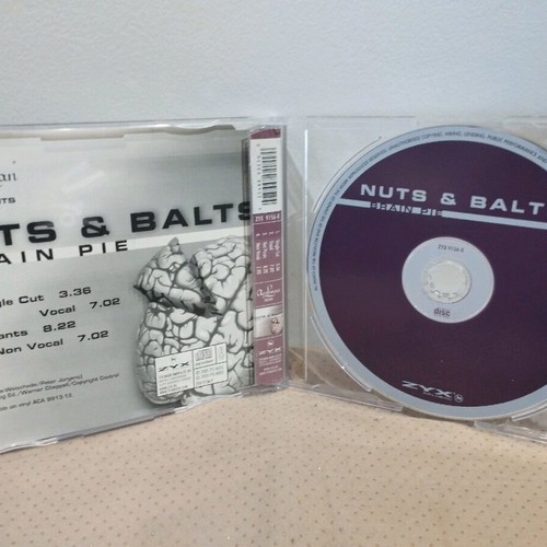 Nuts & Balts Brain Pie CD like new, electronic hard trance single
