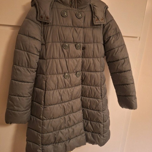 Benetton children's long jacket like new, gray 140 cm