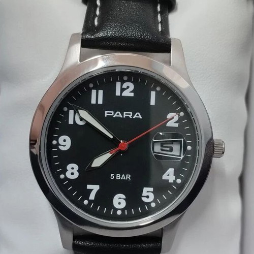 Para H.S.E German Watch, Citizen Quartz, Black and Silver
