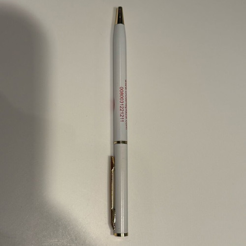 Crowne Plaza pen with gold details like new