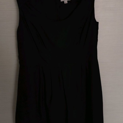 Black sleeveless dress S.Oliver like new with striped hem XL
