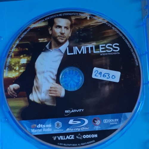 Limitless Blu-ray used with Greek subtitles