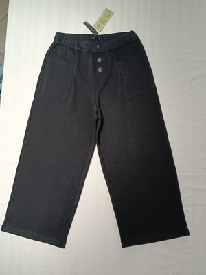 Sisley Kids Knit Wide-Leg Pants Black new with tags, age 11-12
