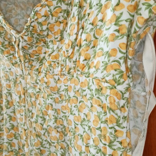 Summer Mini Dress with Lemon Pattern Primark like new, size 36