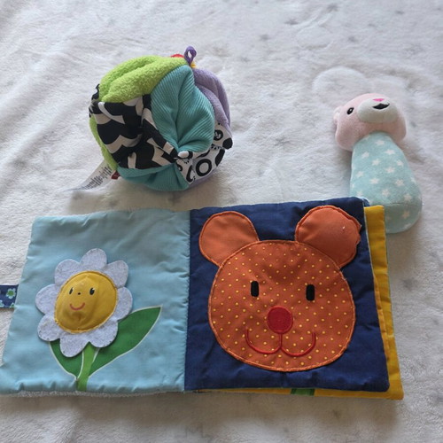 Baby toys used, set of 3 pieces