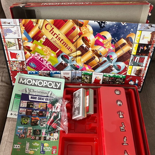 Monopoly Christmas Edition like new, English holiday version