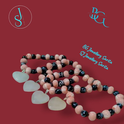 Bracelet with rose quartz new, handmade