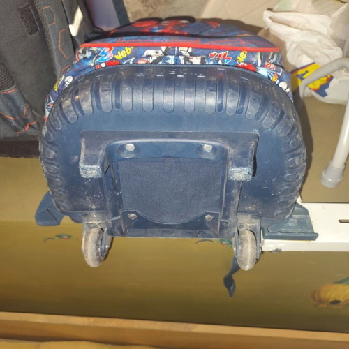 Spiderman school backpack with wheels