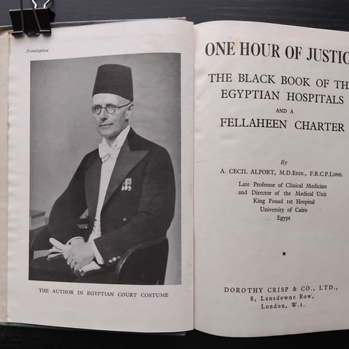 Health-Medicine, Egypt, Colonialism: Extremely rare edition of historical value, revealing treatise