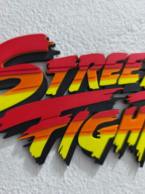 Street Fighter wall decor new, 3D printed PLA material