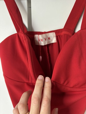 Red mini dress Karavan like new, size small